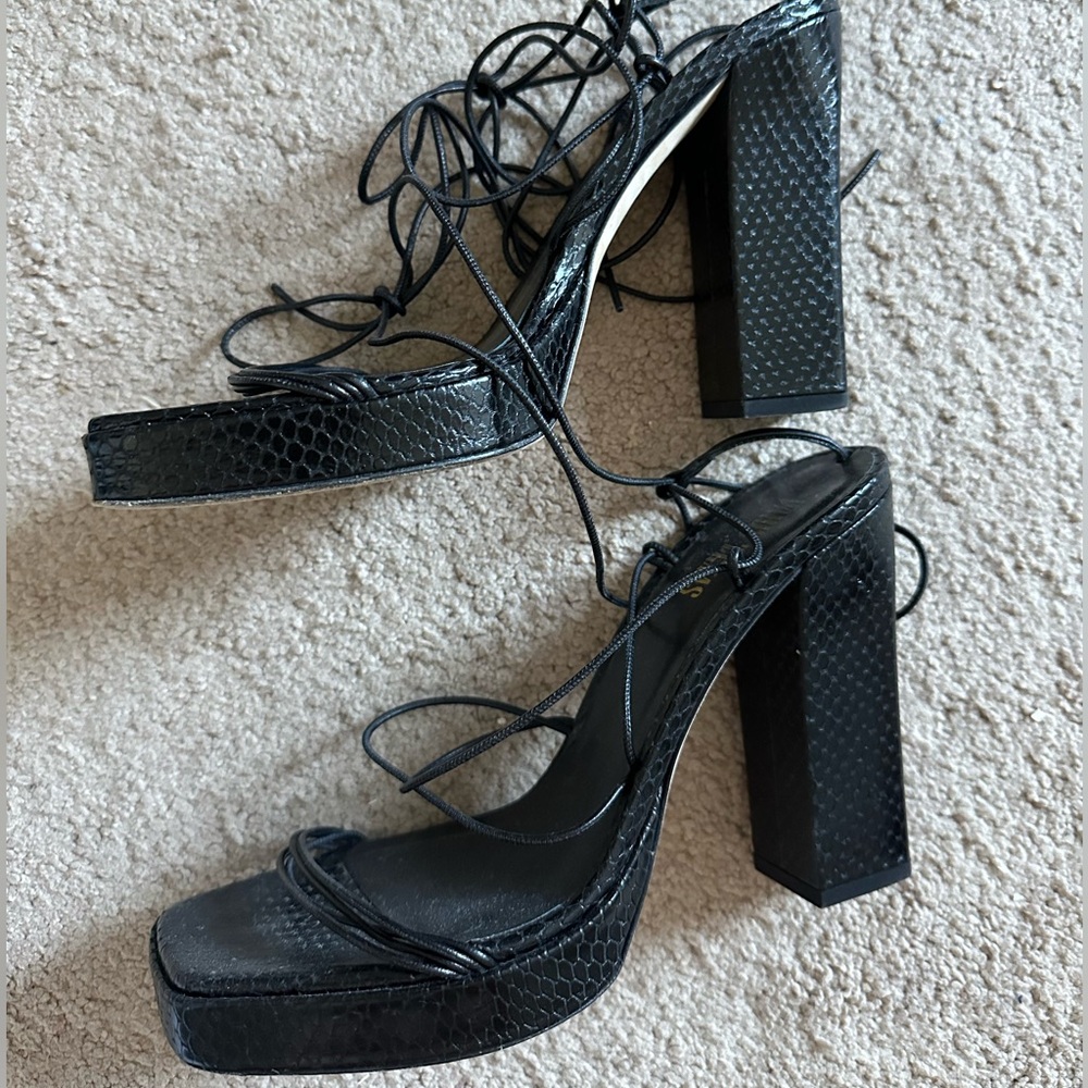 Paris Texas Platform Heels Strappy Heeled Sandals